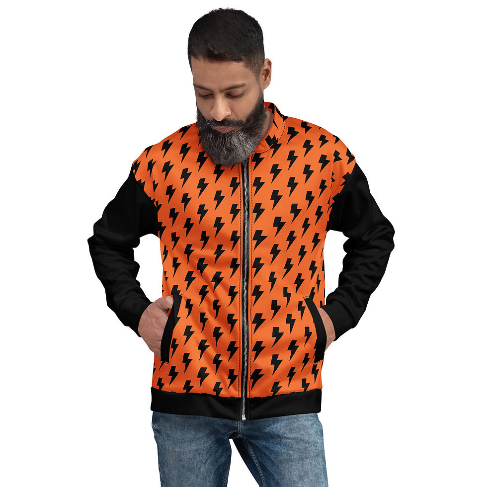 Thumbnail: "Bolts Of Lightning" Unisex Bomber Jacket
