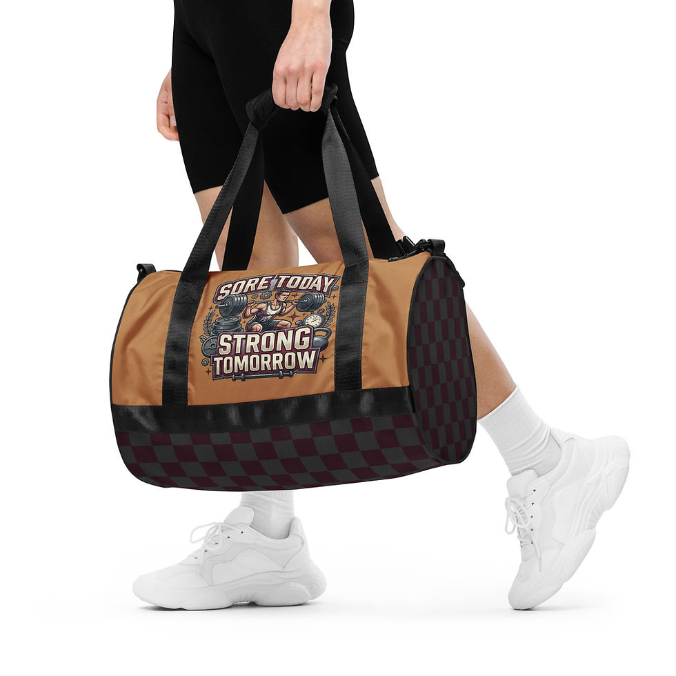 Thumbnail: "Sore Today, Strong Tomorrow" Gym Bag