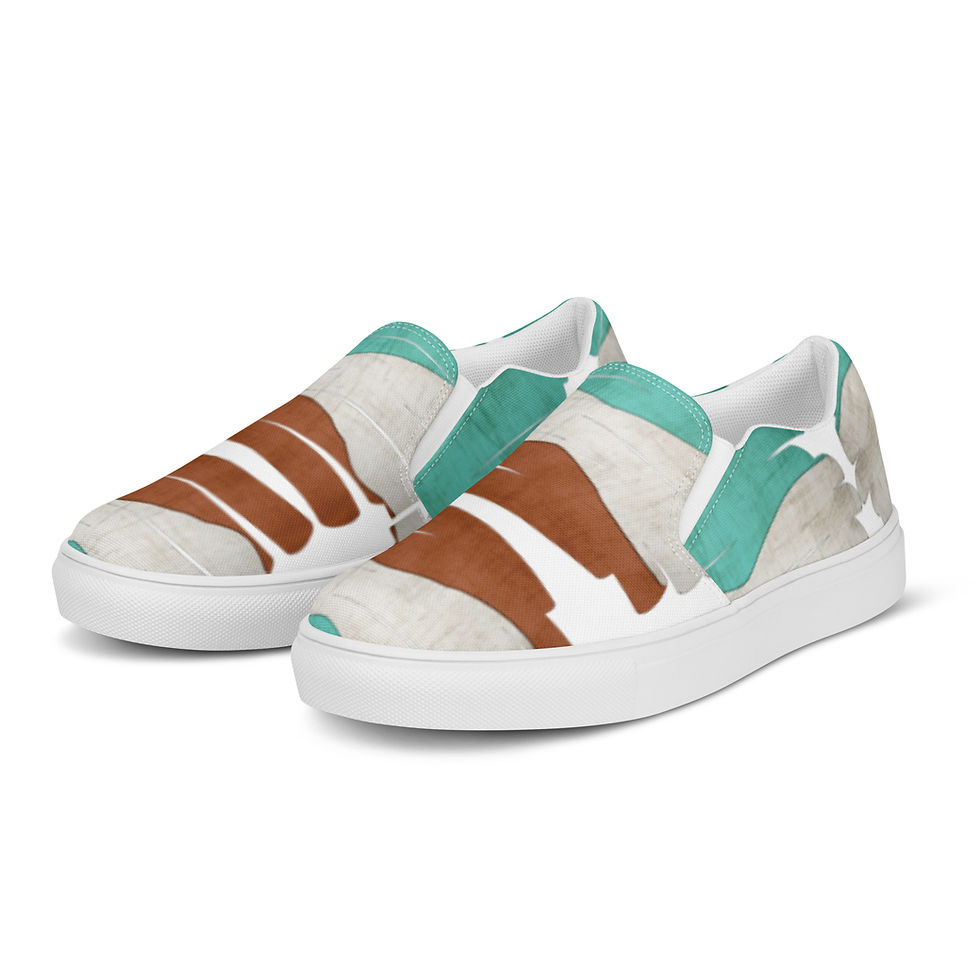 Thumbnail: "TerraWave Scribble" Juniors/Men's Slip-Ons