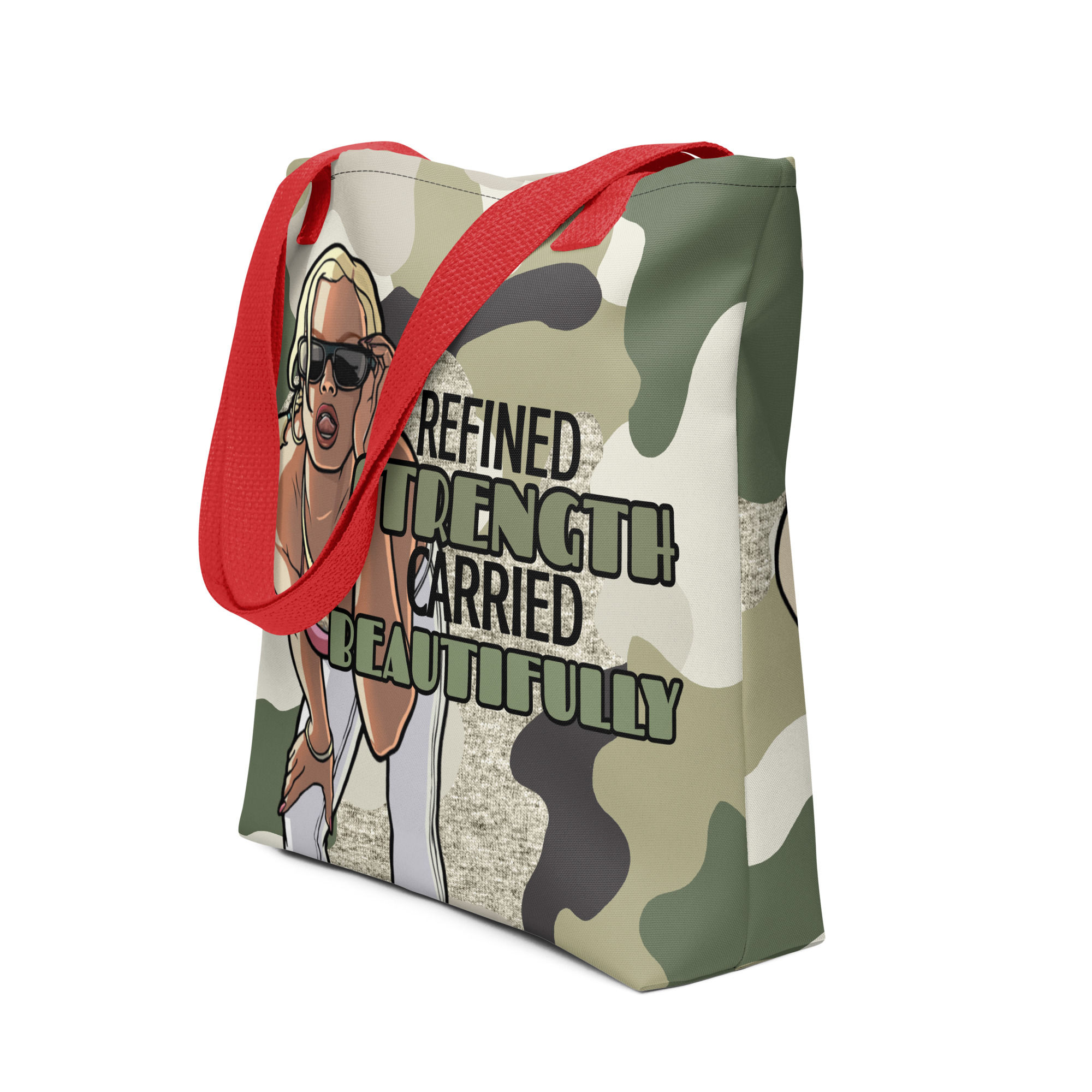 "Refined Strength Carried Beautifully" Tote Bag