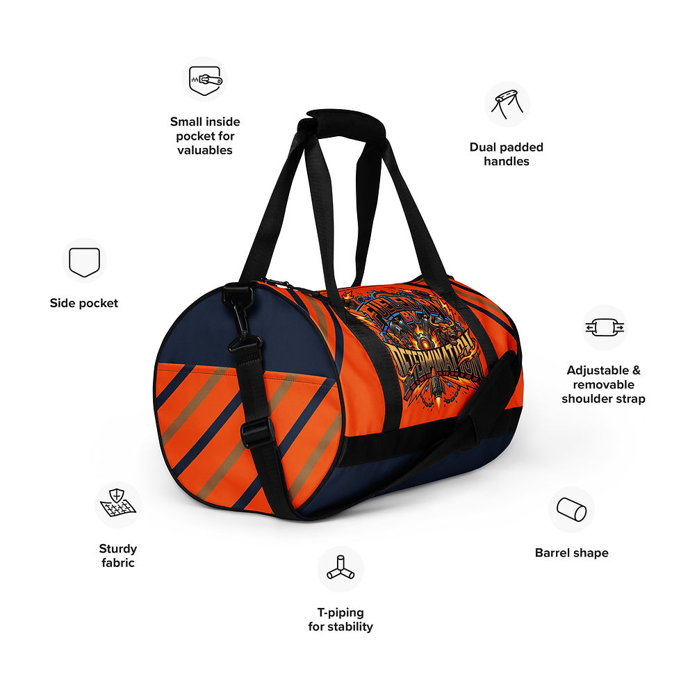 Thumbnail: "Fueled By Determination" Gym Bag