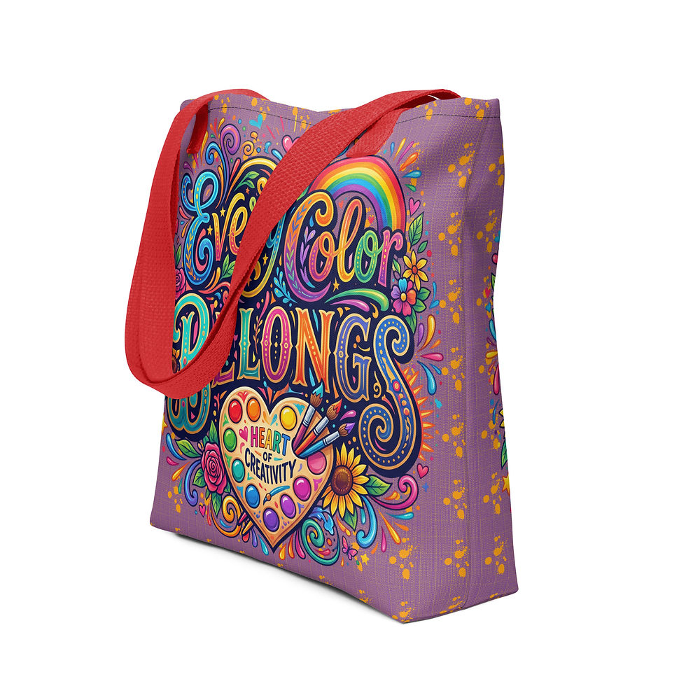 Miniatura: "Every Color Belongs" Tote Bag