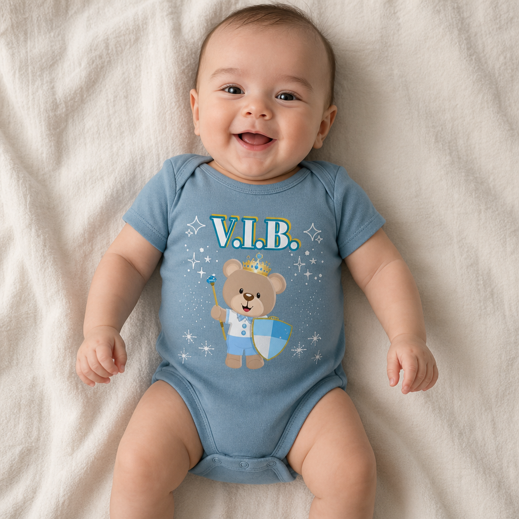 "V.I.B. Beary Prince" Baby Jersey Bodysuit
