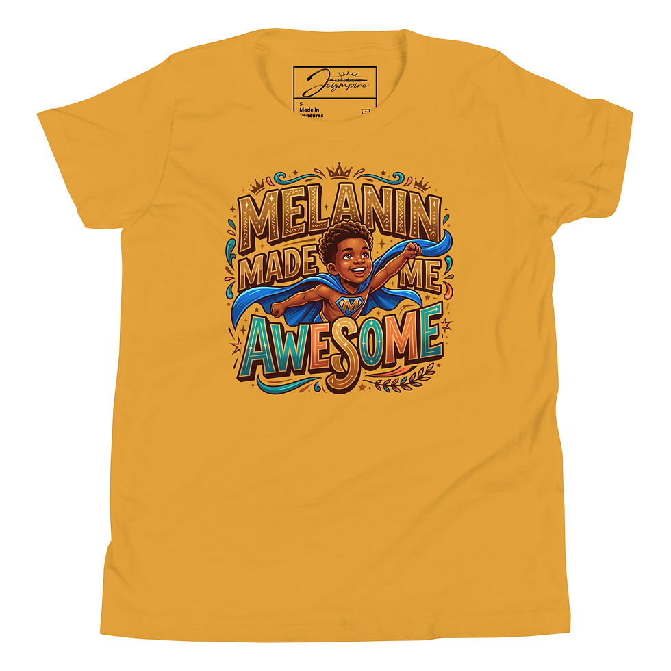 Miniatura: "Melanin Made Me Awesome" Boys' Youth Short Sleeve Graphic T-Shirt
