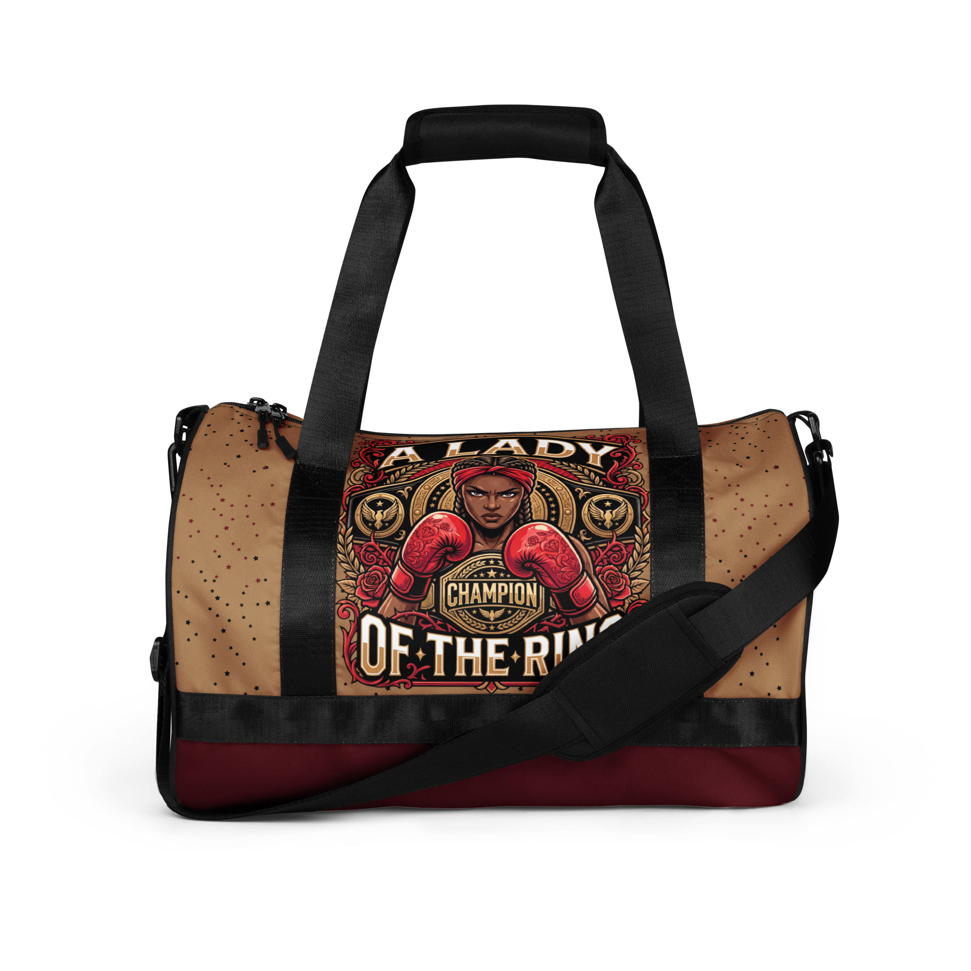 "A Lady Of The Ring" Gym Bag
