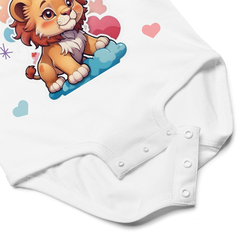 Miniatura: "Busy Being Adorable" Baby Jersey Bodysuit
