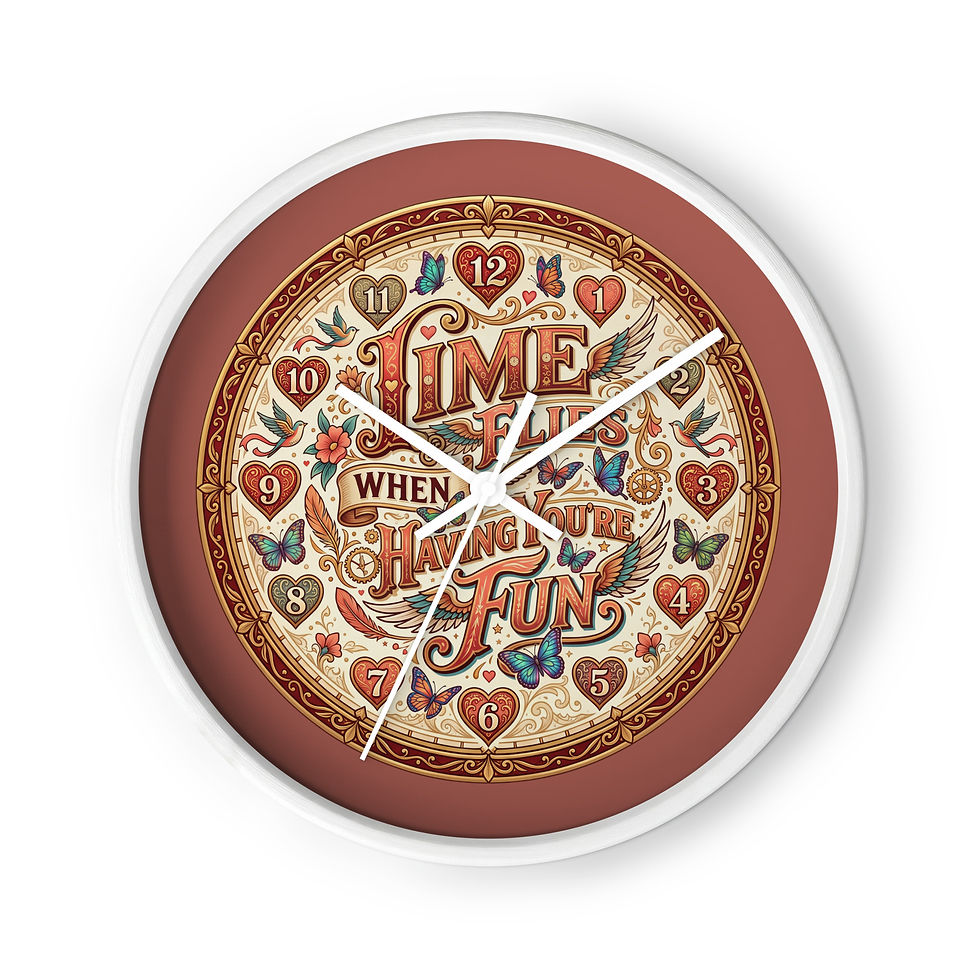 Thumbnail: "Time Flies When Having Your Fun" Wall Clock