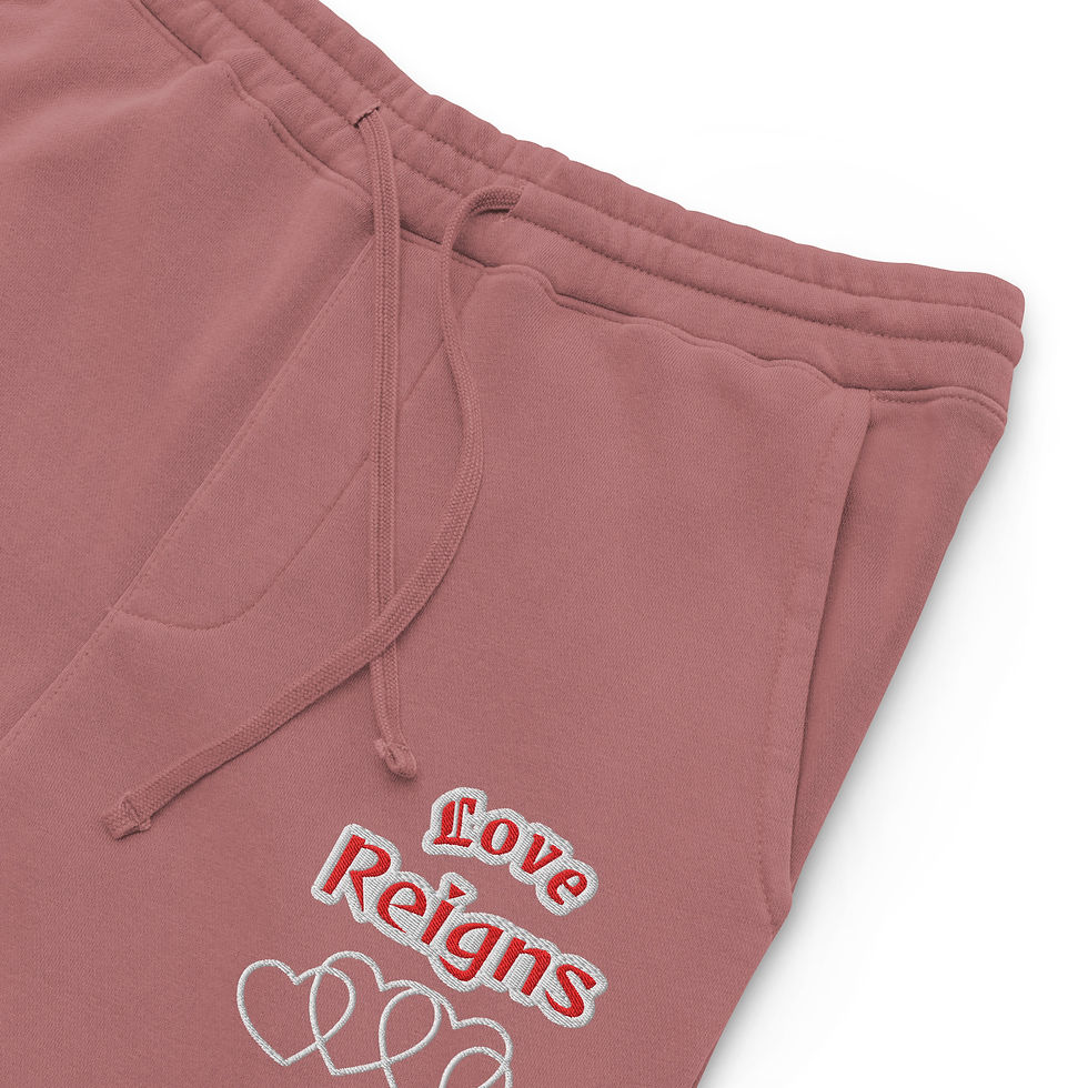 Thumbnail: "Love Reigns" Ladies/Women's Pigment-Dyed Sweatpants