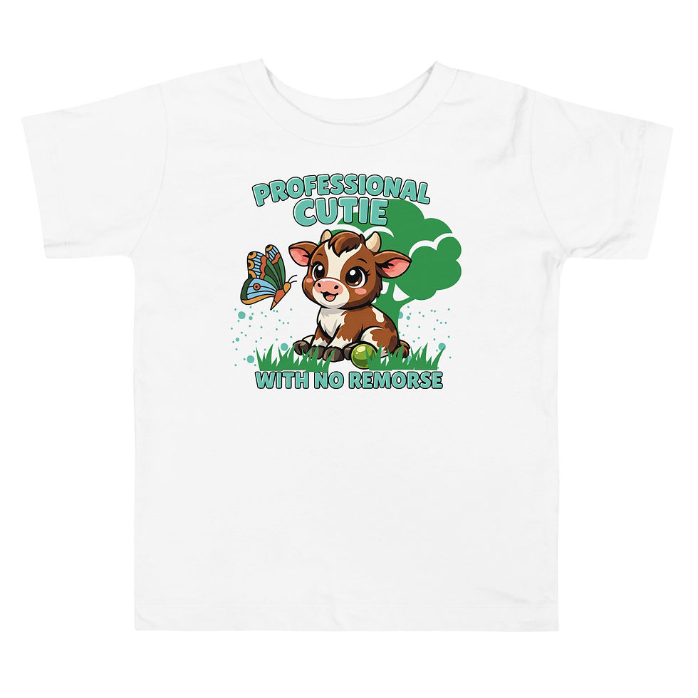 Thumbnail: "Professional Cutie, With No Remorse" Toddler Staple Tee
