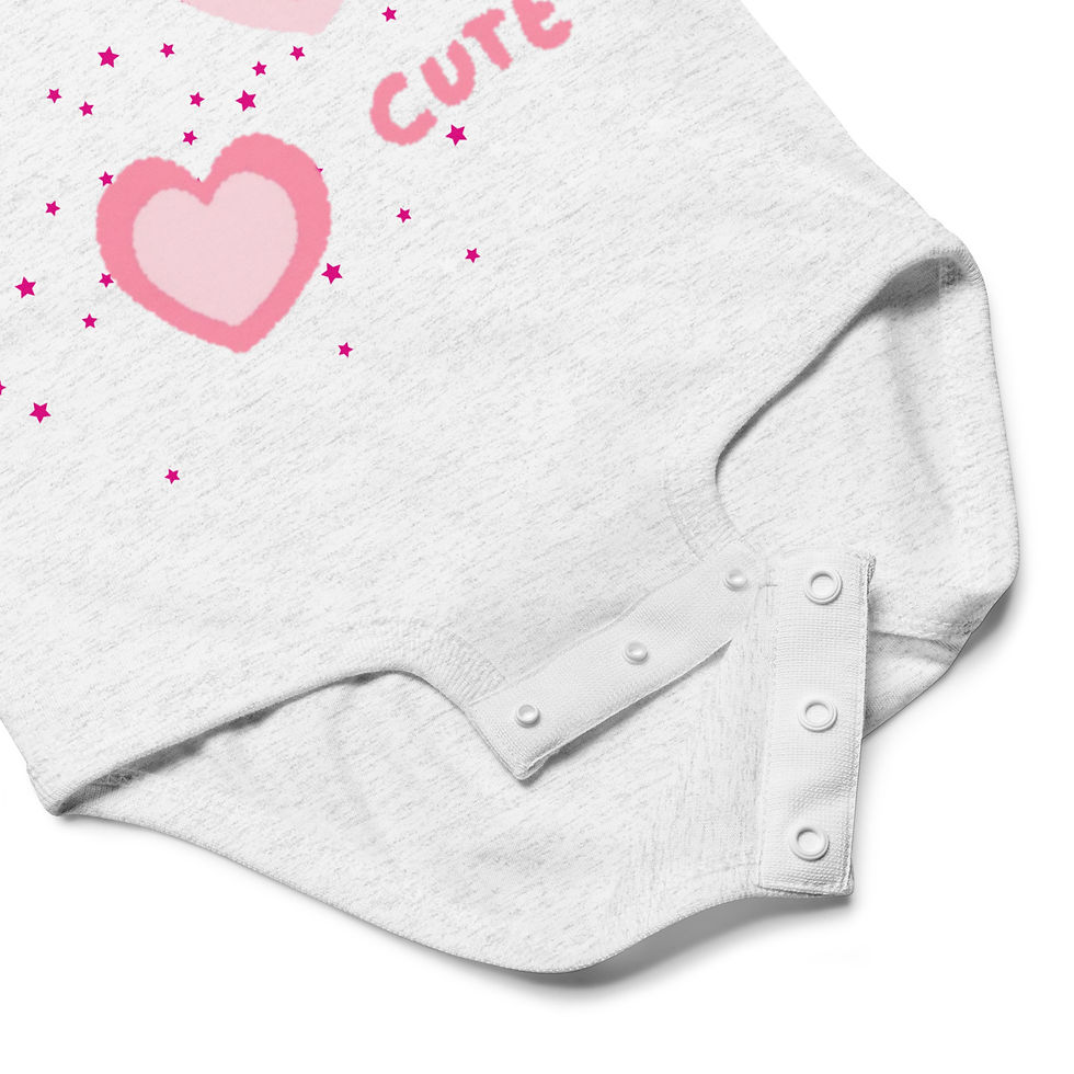 Miniatura: "Love, Cute" Baby Jersey Bodysuit