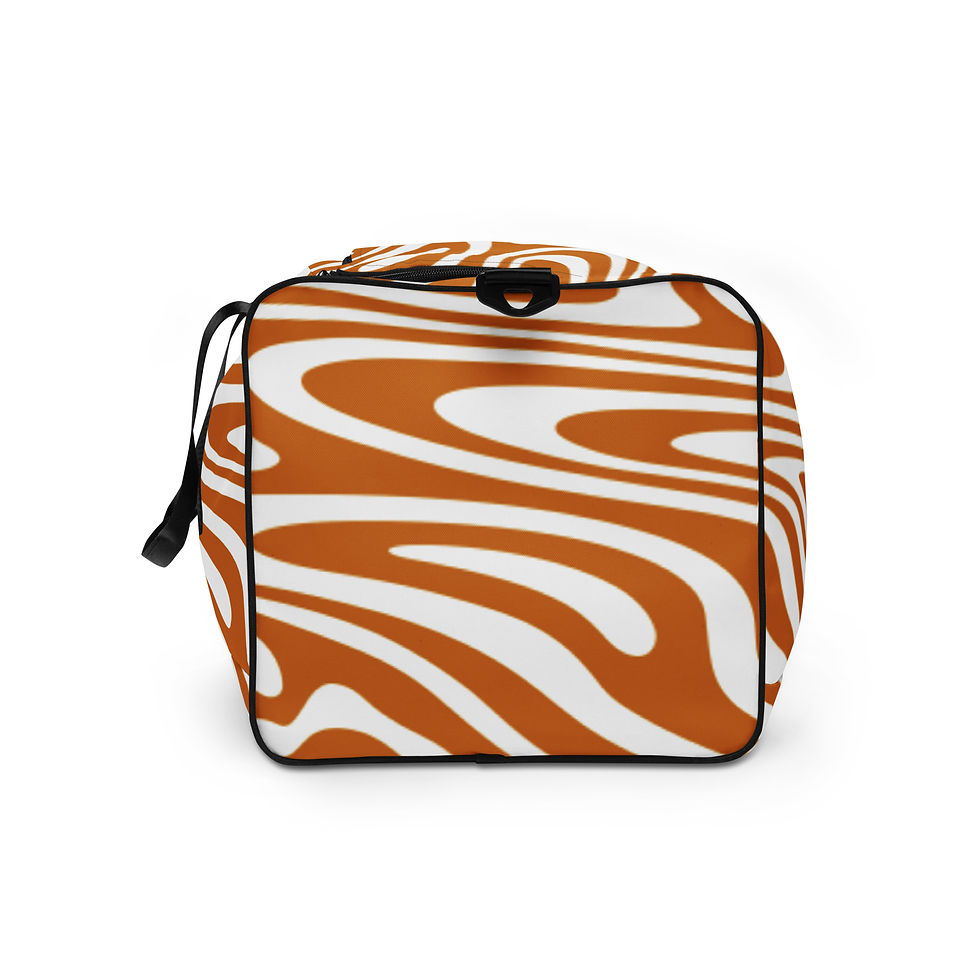 Thumbnail: "Beast Mode" Sunset Stripes Duffle Bag