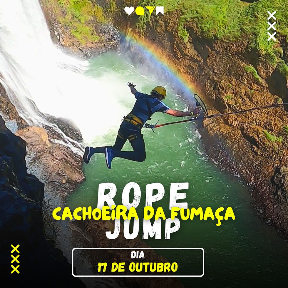 Rope Jump Cachoeira da Fumaça - MG (Sábado)