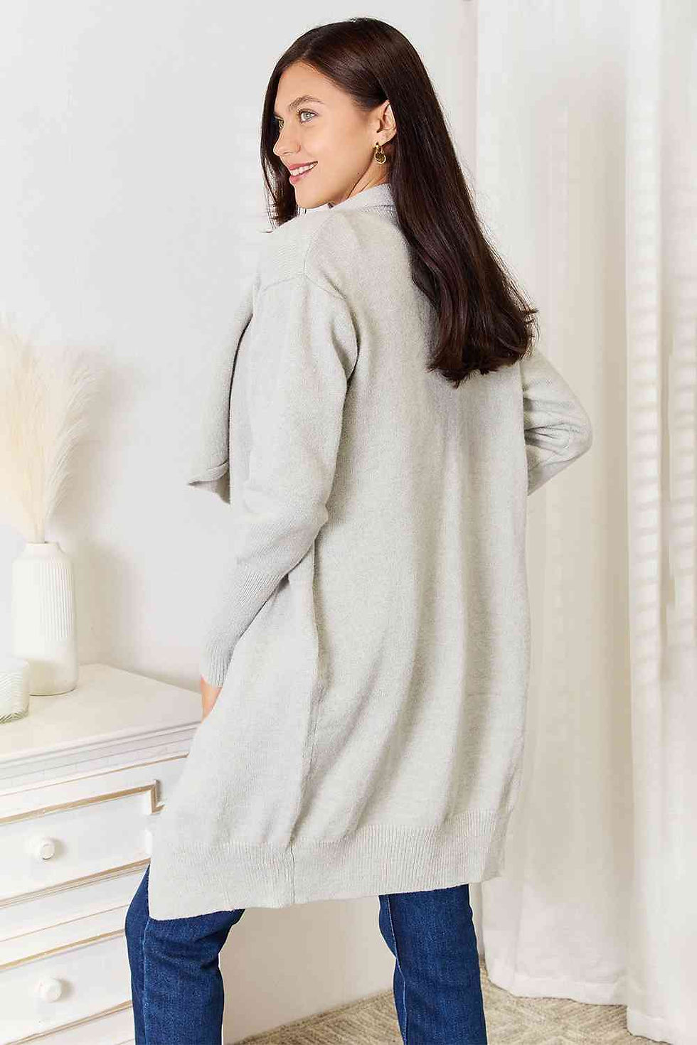 Thumbnail: Duster Cardigan with Pockets-