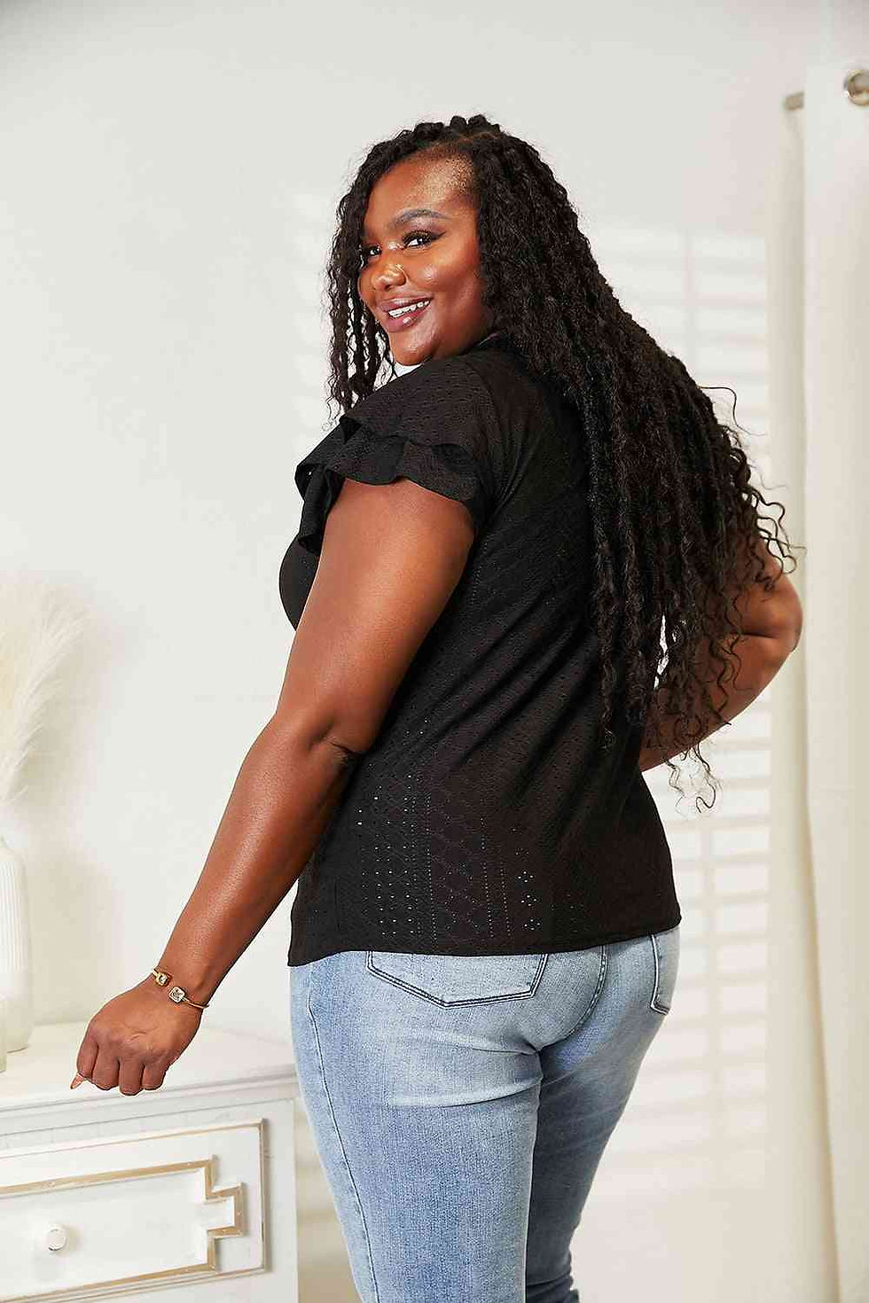 Thumbnail: Flutter Sleeve Top-