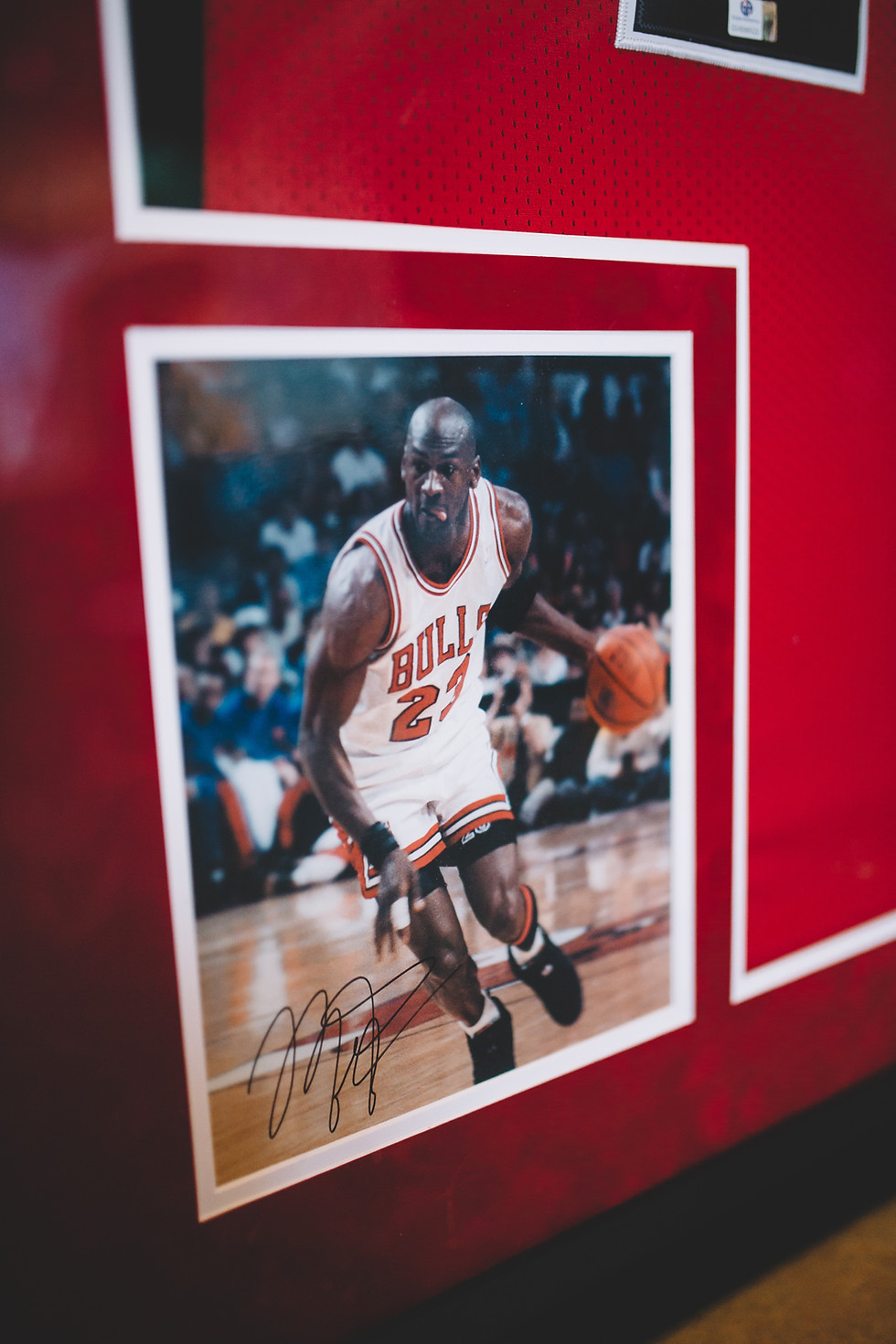 Thumbnail: Michael Jordan Framed Red Bulls Jersey