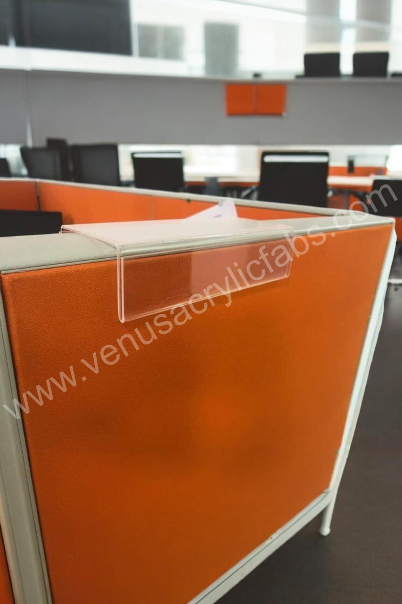 FB2209 Dual Clear Workstation Name Plates