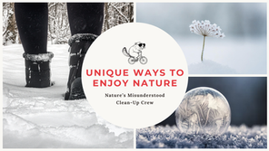 ways to enjoy nature in winter - frozen bubbles
