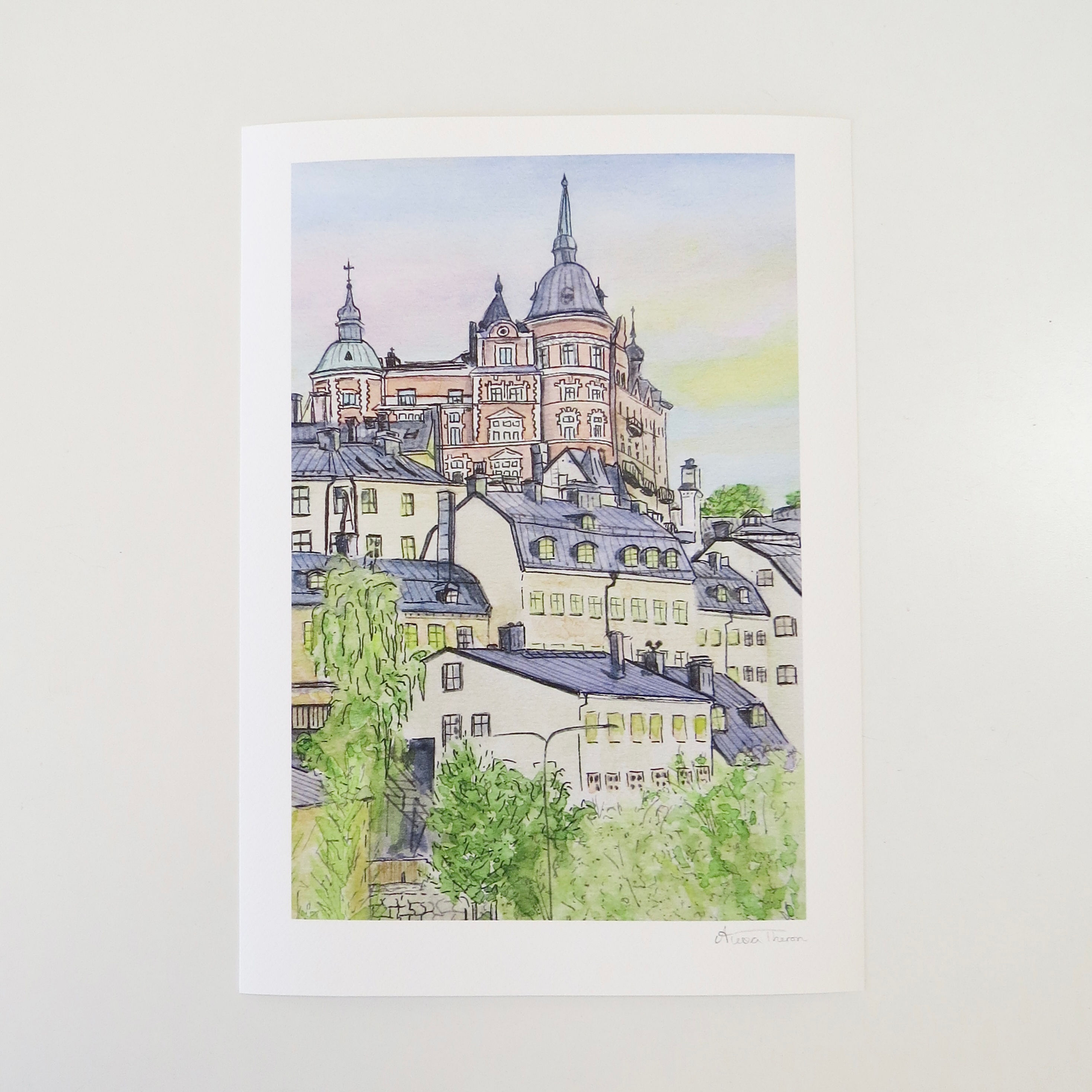 Slussen Skyline - Fine Art Print A4