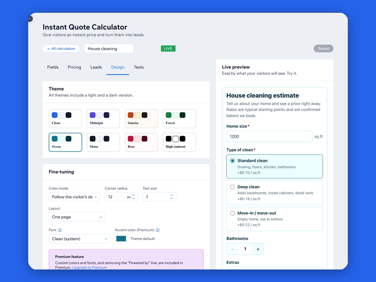 Instant Quote Calculator screenshot 5