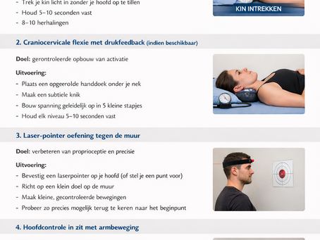 Motorische controle oefeningen en nekpijn
