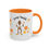 Thumbnail: Colorful Janay Squatch Coffee Mug - Fun Floral Design  - 11oz & 15oz