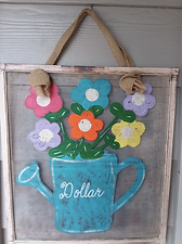 custom screen painting floral