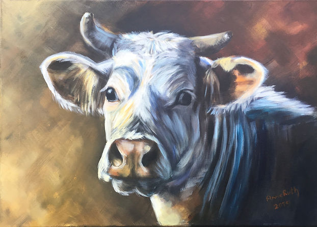 Schilderij stier