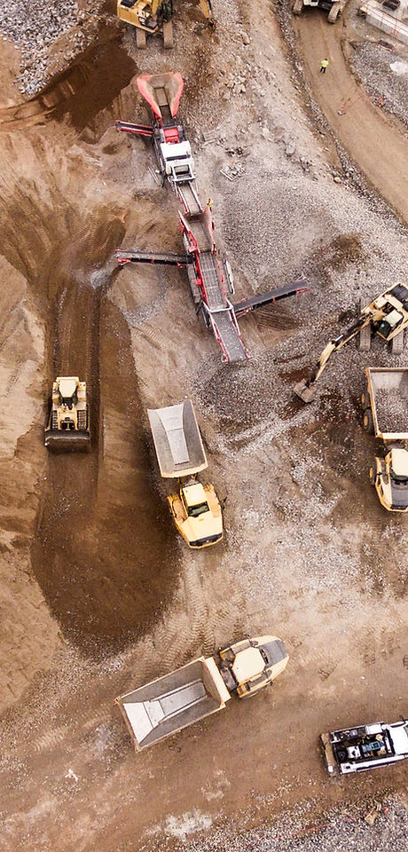 Aerial view of an active construction site, capturing progress, machinery, and site layout with high-resolution drone photogr
