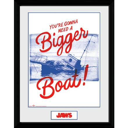Jaws Bigger Boat Print 12x16