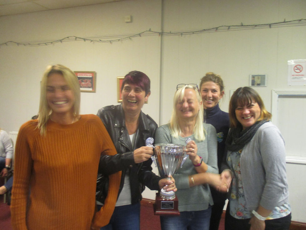 Premier Division Cup Runners Up Ivel presented by Kay Smith
