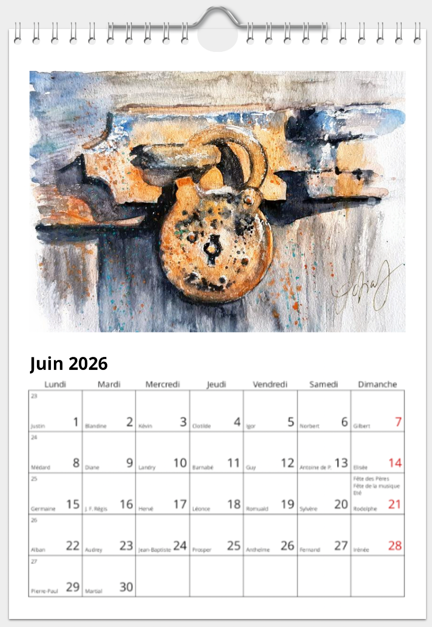 Miniature : Calendrier 2026 - "Traces du silence"