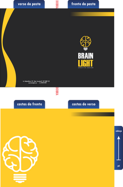 PASTA COM ORELHA 45,3 X 31,25 BRAIN LIGHT