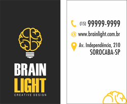 CARTÃO VISITA BRAIN LIGHT