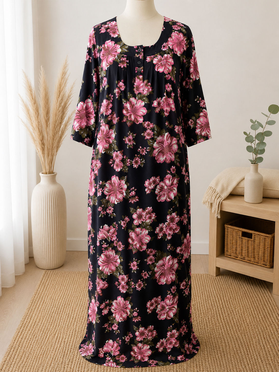 Navy & Pink Bloom Meski