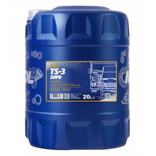 MN7103-20 TS-3 SHPD SAE 10W-40 API CH-4/CG-4/CF-4/SL ACE E3/A3/B3/B4 20L