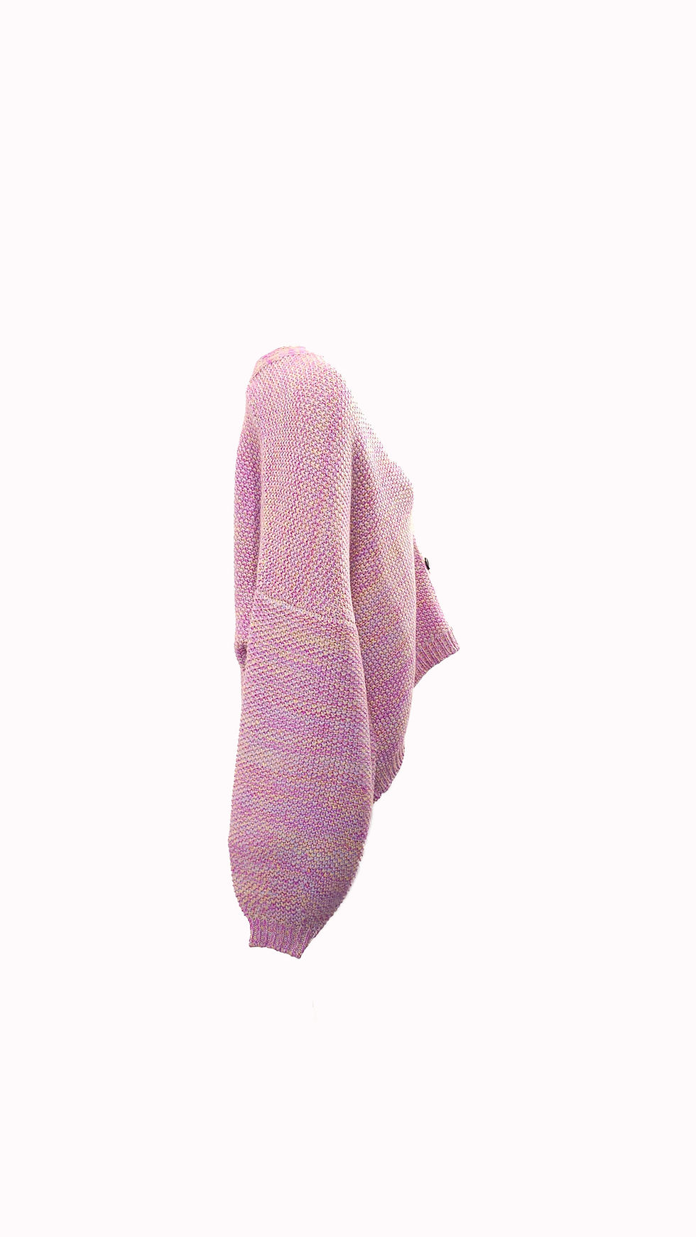 Thumbnail: Oversize halo color cardigan with elegant sleeves - statement knitwear cardigan