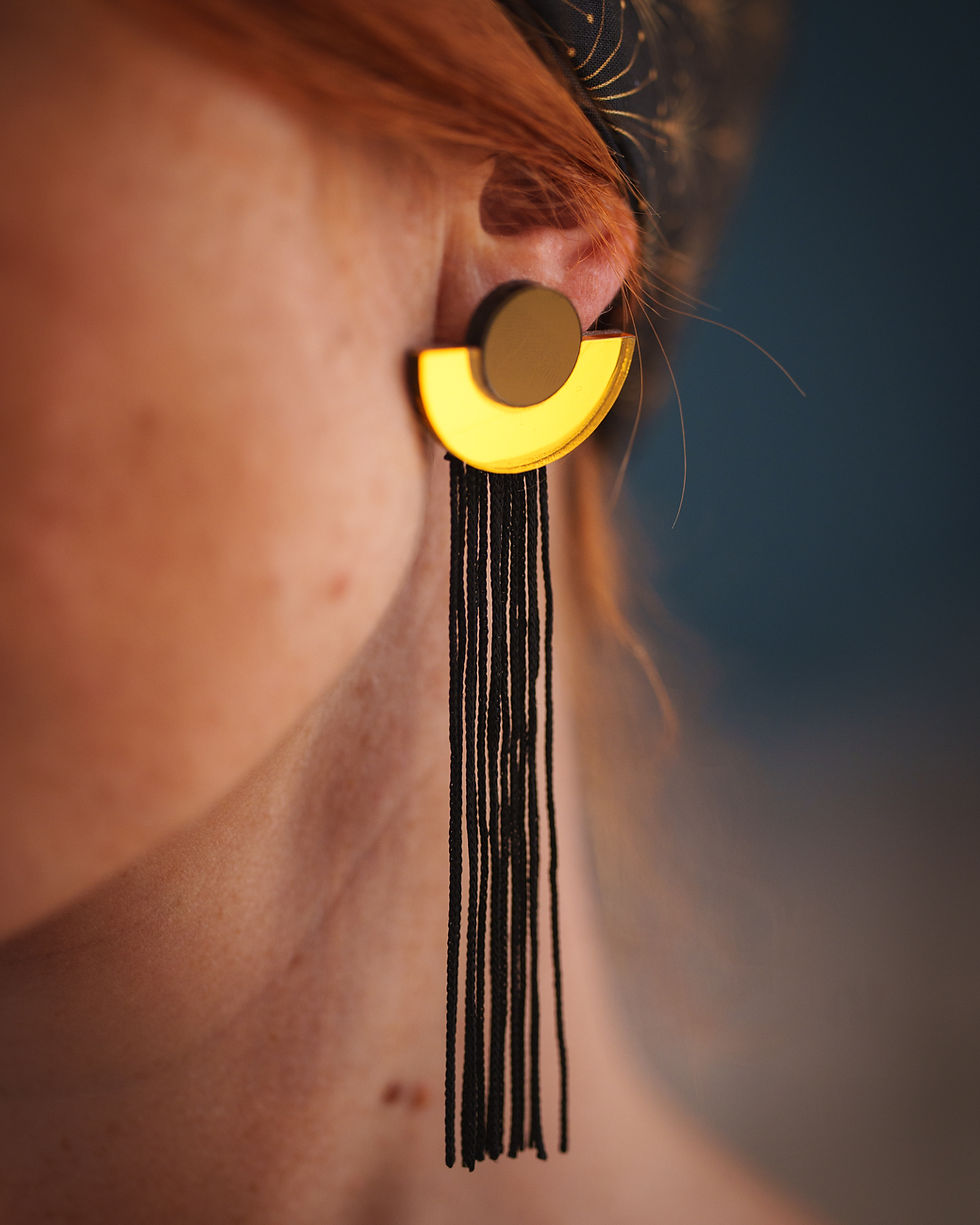 Miniature : Boucles d'oreilles Art déco et franges