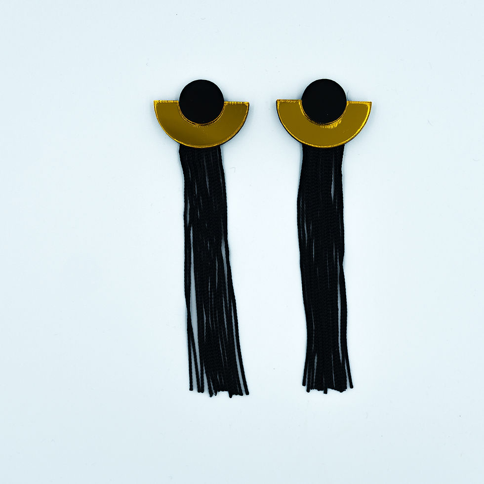 Miniature : Boucles d'oreilles Art déco et franges