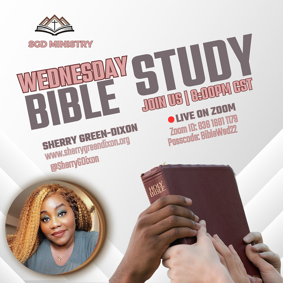 Wednesday's Night Bible Study