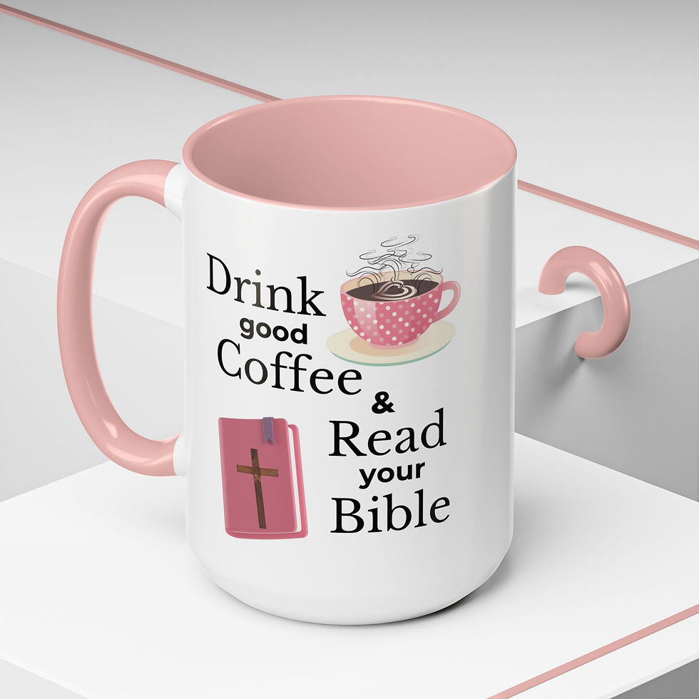 Thumbnail: Christian Accent Coffee Mug – Drink Good Coffee & Read Your Bible