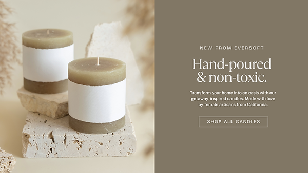 Hand-poured, non-toxic candles