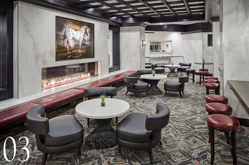 Hotel hospitality lounge restaurant large format custom lighting framed fine artwork