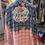 Thumbnail: OOAK Upcycled Bleached Flannel - Resist - Adult XL