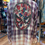 Thumbnail: OOAK Upcycled Bleached Flannel - Floral Spider-Man - Women’s Medium