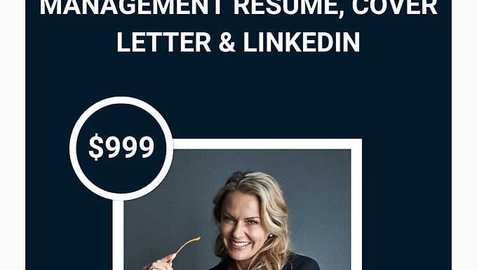 Management Resume, Cover Letter & LinkedIn
