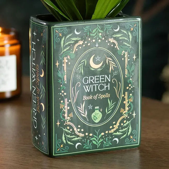 Thumbnail: Green Witch Book Vase 
