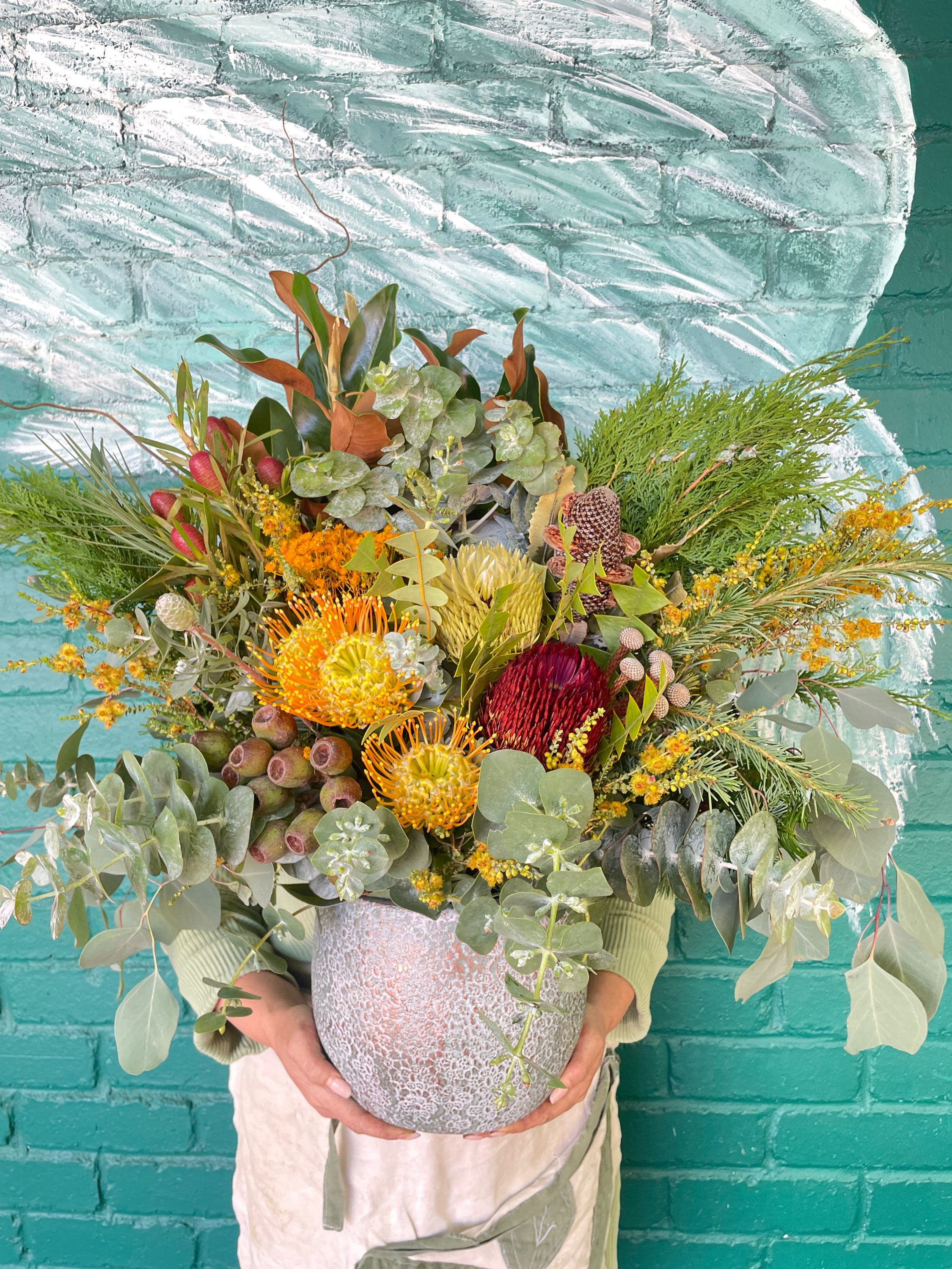Extravagant Native In A Ceramic Pot
