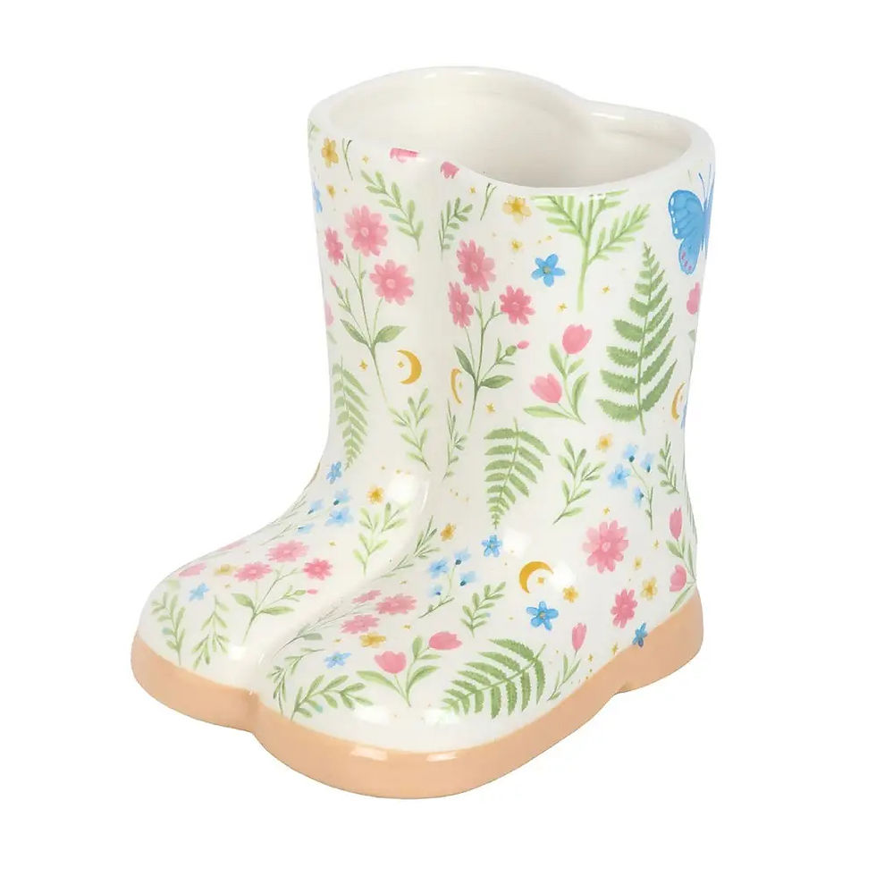 Thumbnail: Floral Welly Boots Vase
