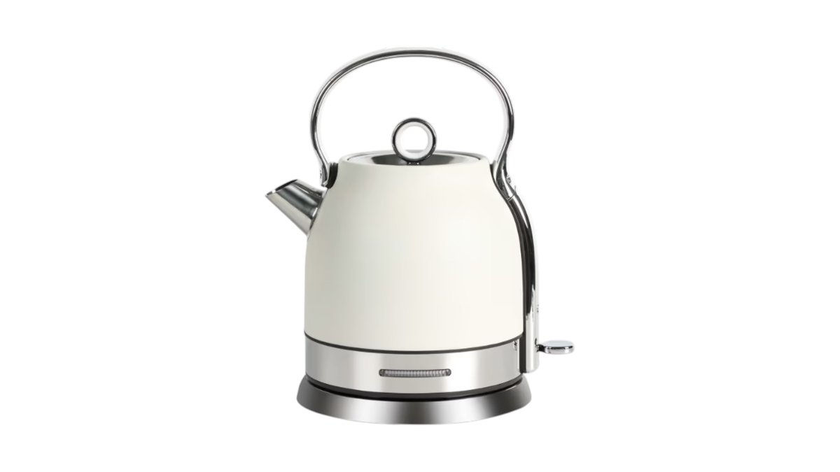 קומקום רטרו נירוסטה קרם שמנת בלרס 1320 | Bellers