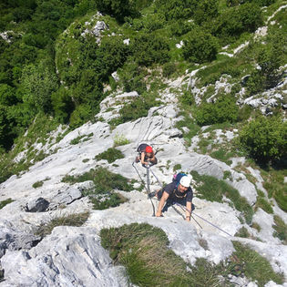 Corni di Canzo, ferrata